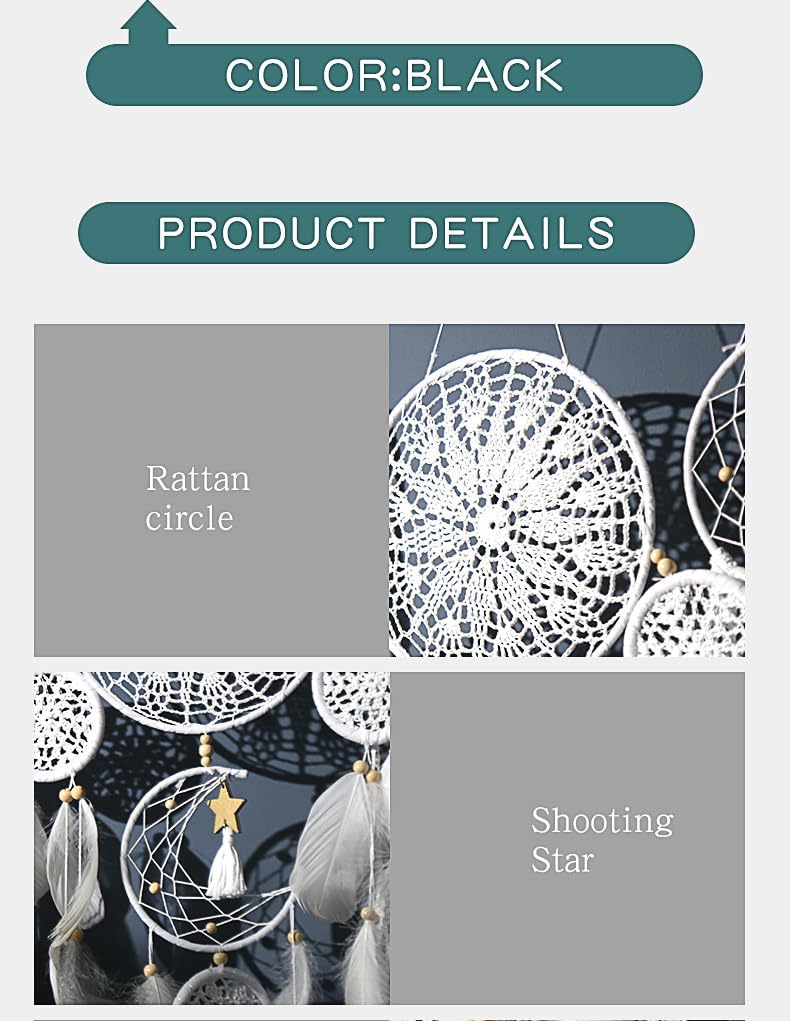 5 Pack Bohemian Ornaments,Dreamcatcher Gift Boho Native American Decor, Handmade Dreamcatcher for Girls, Boys, Adults, Kids Room,Witchy Gifts (Camel)