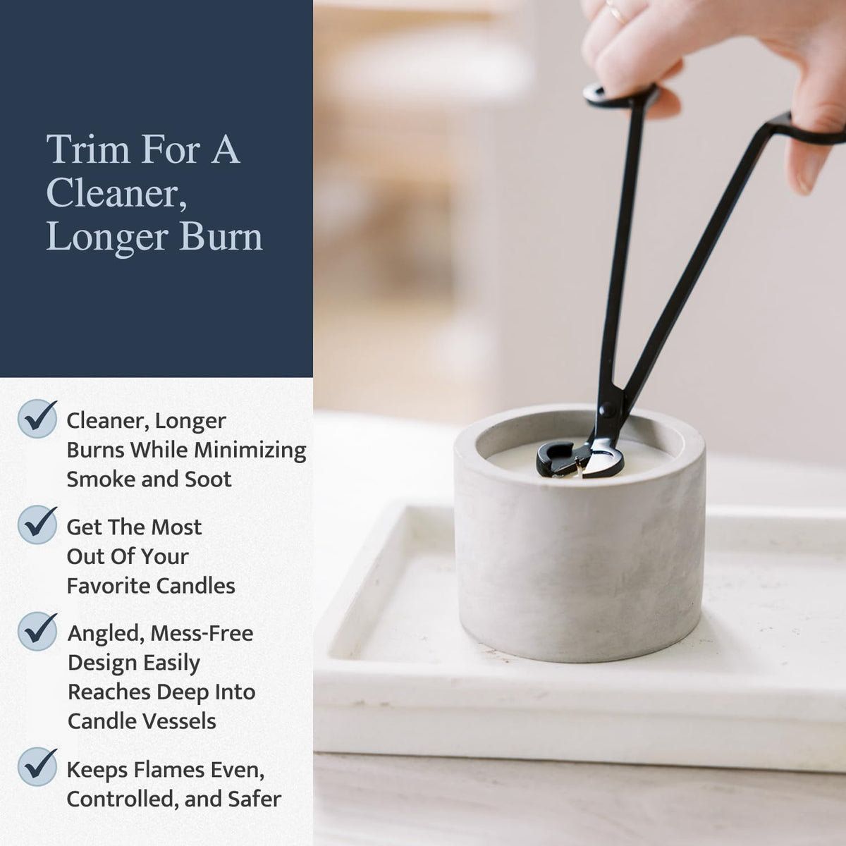 Airy Abode Candle Wick Trimmer 25 Pack, 7 Inch Stainless Steel Wick Cutters for Candles, Bulk Candle Trimmers for Cleaner Burn and Less Soot, Gold
