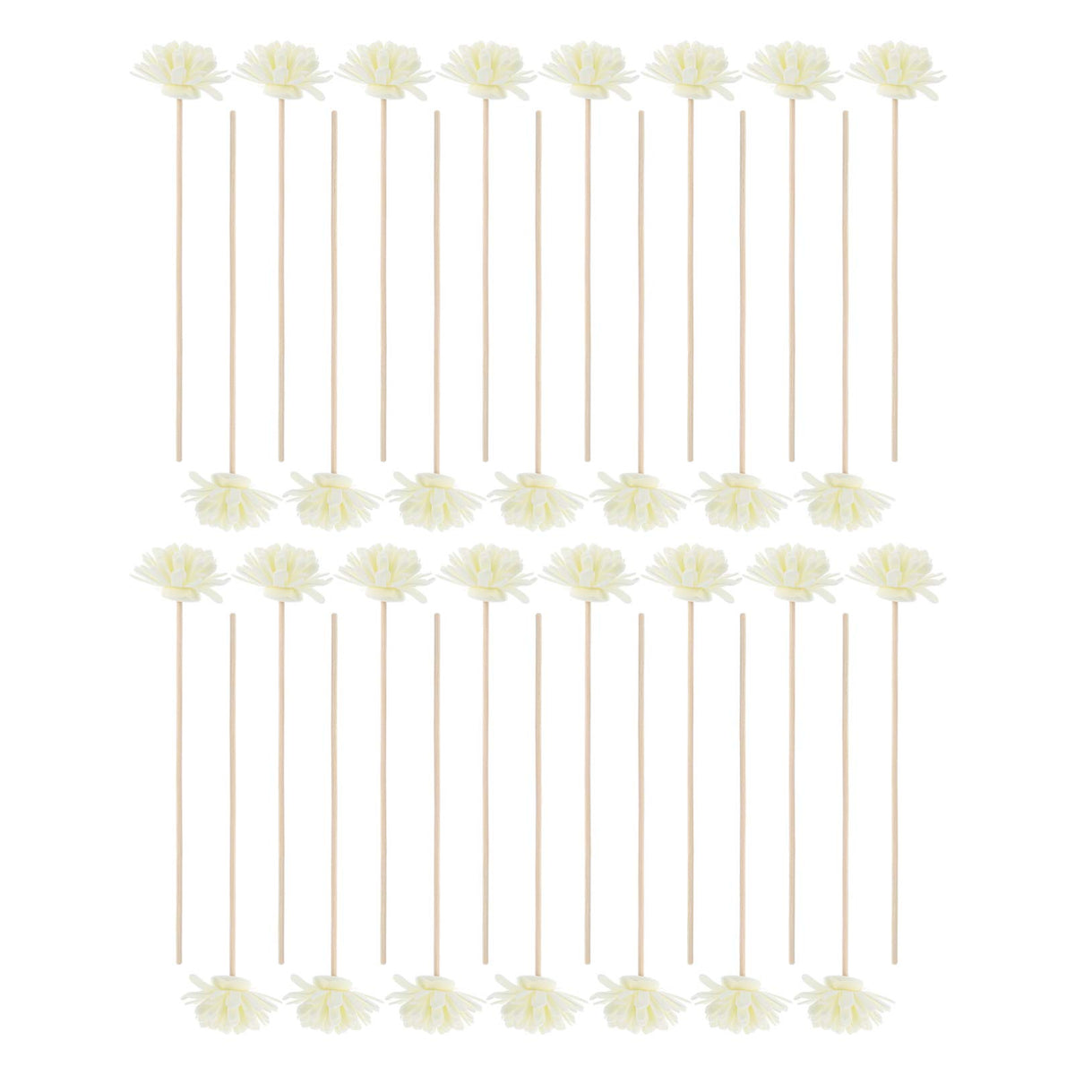 EXCEART Reed Diffuser Sticks 30pcs Diffuser Sticks Artificial Flower Rattan Reed Essential Oil for Office Home Decor Strips