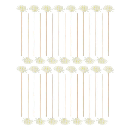 EXCEART Reed Diffuser Sticks 30pcs Diffuser Sticks Artificial Flower Rattan Reed Essential Oil for Office Home Decor Strips