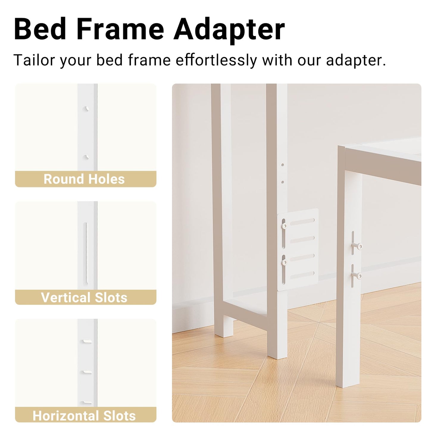 Unikito Twin Headboard with Storage, Headboard with Power Outlets and Smart LED Lights, Sturdy Head Board for Twin Size Bed, Stable Headboards Only for Bedroom, Dorm Room, Guest Room, White