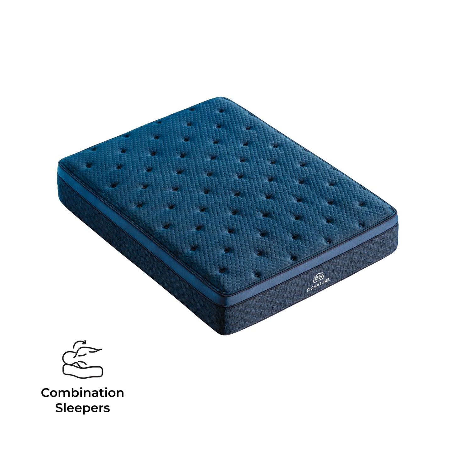 Brooklyn Bedding Signature Hybrid Olympic Queen 66"x80" 13 Inch Mattress, Medium Feel, CERTIPUR-US Certified Foam