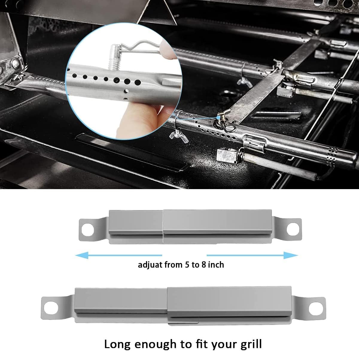 Grill Replacement Parts for Charbroil Performance 5 Burner 463448021 463450022 463451022, 4 Burner 463365021, 463366022 463352521, G325-0002-W1 Heat Plate, G327-2100-W1 Burner, Igniter, Crossover Tube