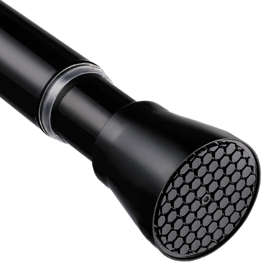 Black Shower Curtain Rod 40-73 inch Black Shower Rod Tension Curtain Rod No Drilling Shower Curtain Rods Spring Tension Shower Rods for Bathroom