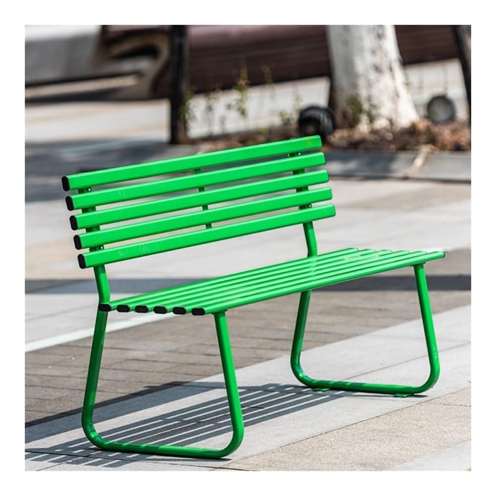 WOAITIANTIAN Outdoor Bench, Outdoor Bench Park Chair Double Patio Leisure Seating Patio Bench(Pink,Medium)