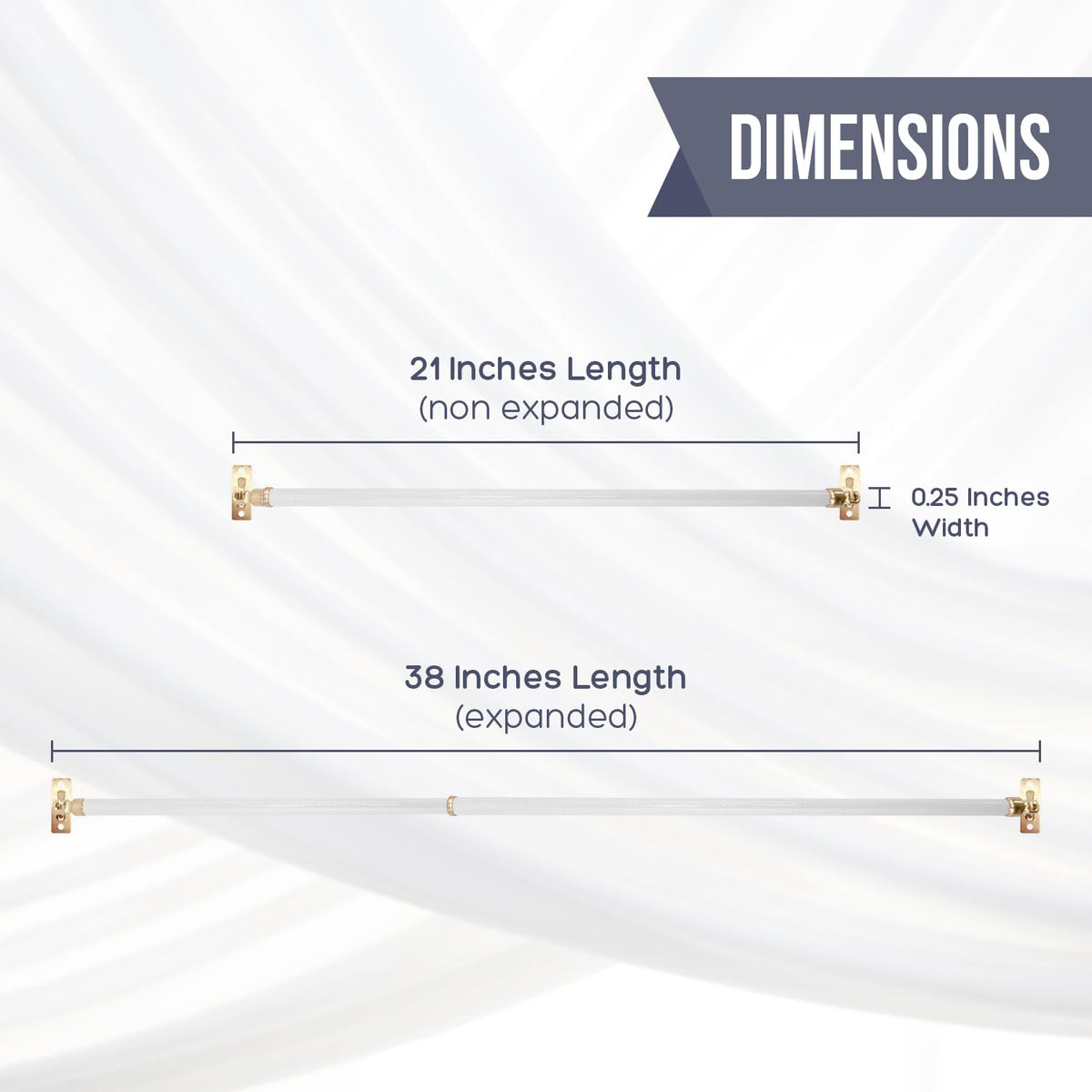 Amazing Drapery Hardware White Swivel Sash Curtain Rods, Set of 4
