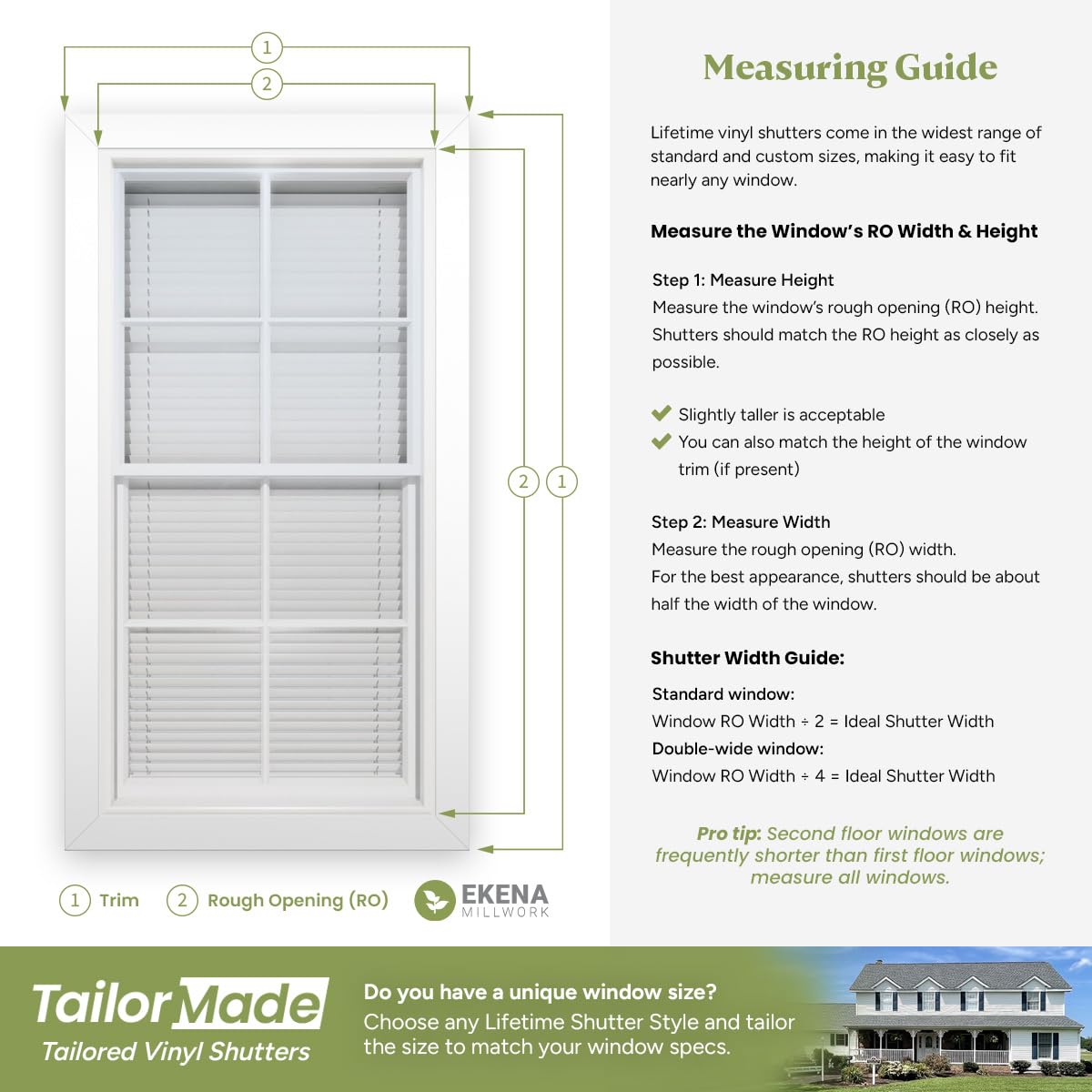 Ekena Millwork Lifetime Vinyl LJ4S14X05900BL Standard Four Board Joined, Board-n-Batten Vinyl Shutters, w/Installation Shutter-Lok's & Matching Screws (Per Pair), 14"W x 59"H, Black