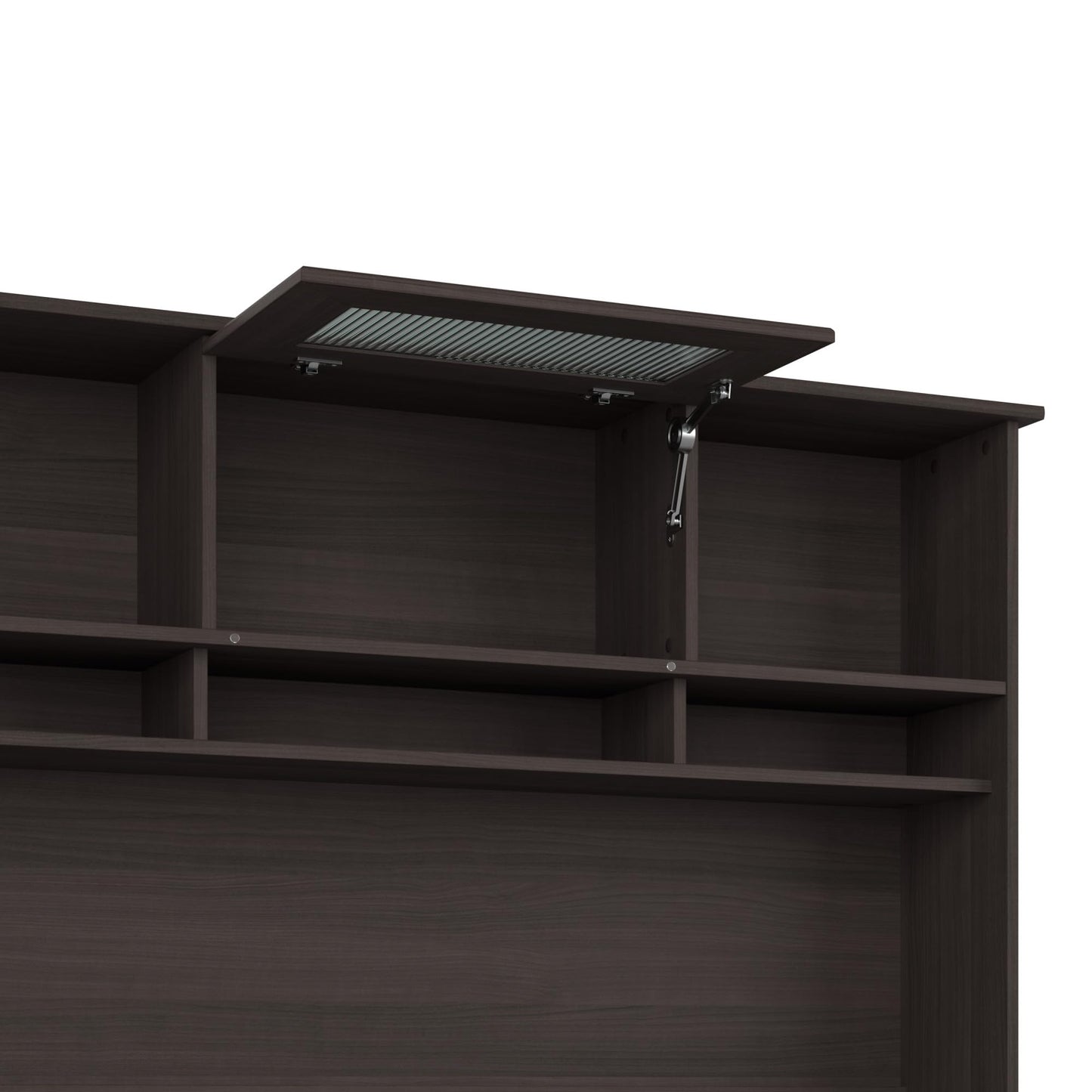 Bush Furniture L Shaped Desk with Hutch, 5 Shelf Bookcase and Lateral File Cabinet | Cabot Collection Corner Computer Table with Storage and Bookshelf
