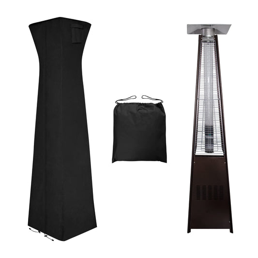 Easy-Going Pyramid Torch Patio Heater Cover, 90"H x 23"L x 23"W, Black