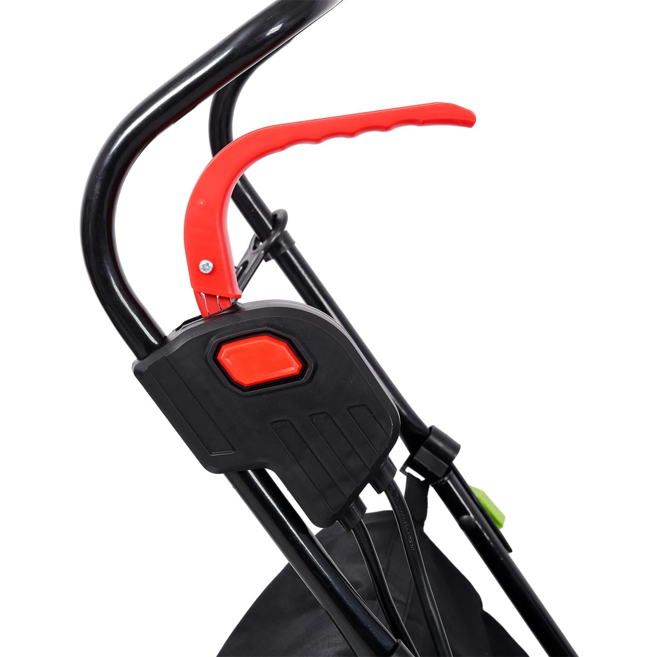 1600W 3-in-1 Leaf Vacuum Blower Mulcher, Multipurpose Garden Debris Cleaner with 12 Gallon Collection Bag, Adjustable Nozzle Wheeled Outdoor Cleaner for Lawn Walkway Yard Maintenance