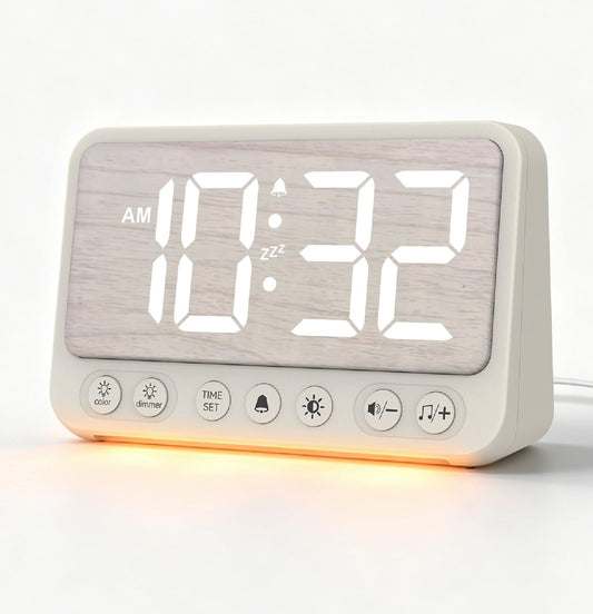 Topski Alarm Clocks for Bedroom, Digital Bedside Clock with Night Light
