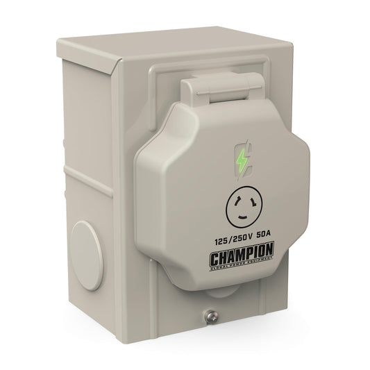 Champion Power Equipment 50A 125/250V Power Inlet Box