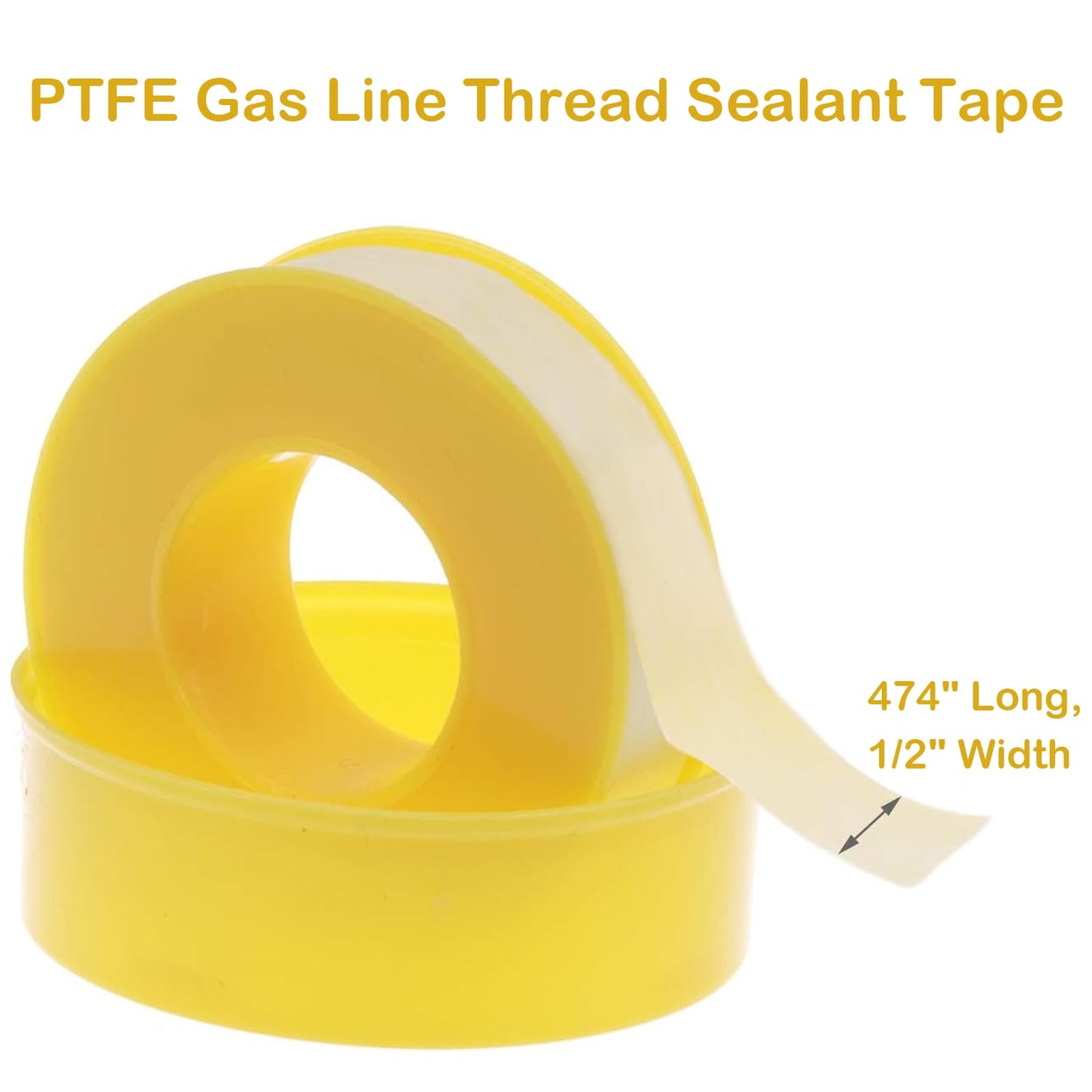 Propane Gas Fitting Hose Adapter with 1/4 Inch Male NPT (National Pipe Thread) and QCC1 Male & POL Female Connector, Male 5042 QCC1 Nut,33ft PTFE Gas Line Pipe Thread Tape for RV Camper BBQ Grill