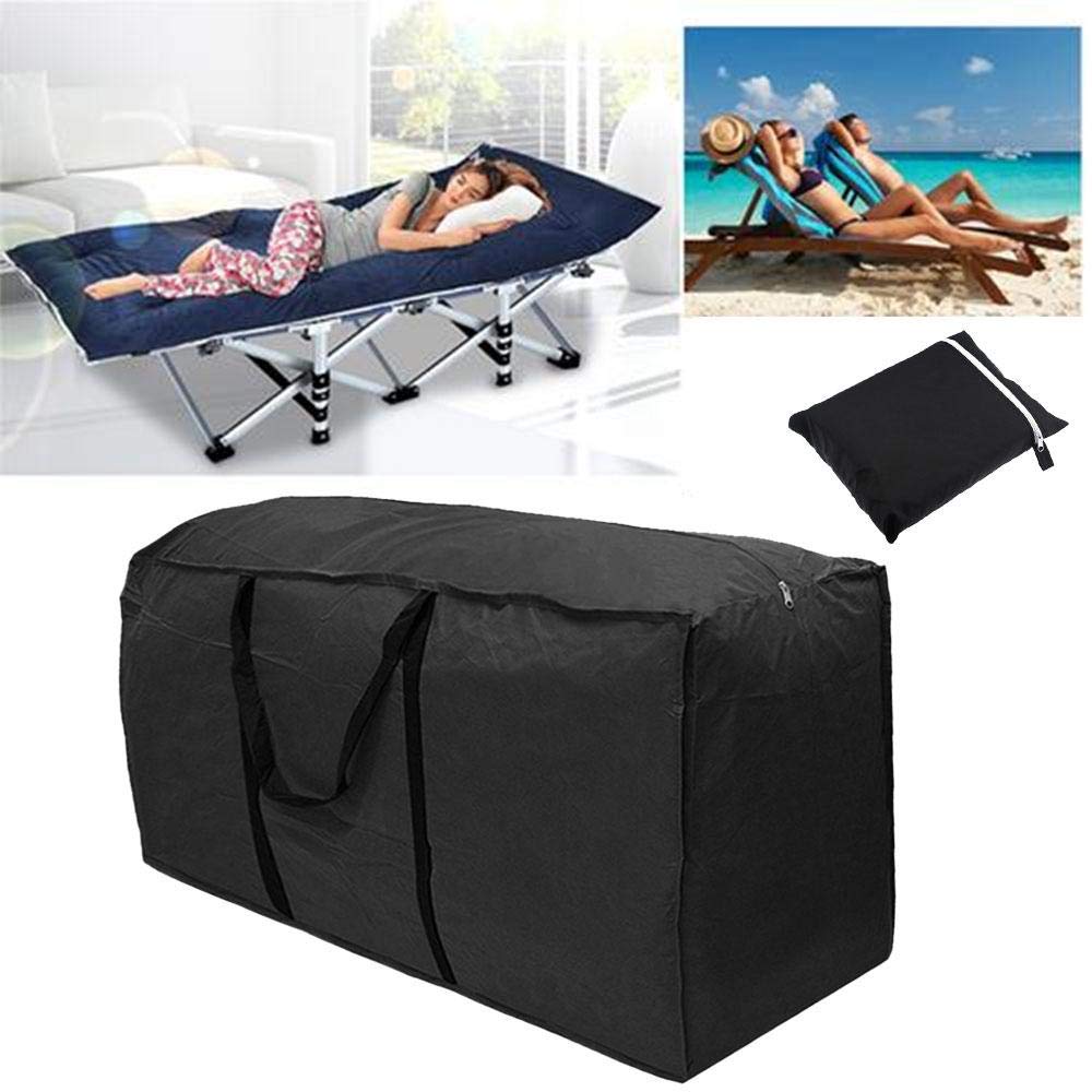 2 Pack Patio Furniture Storage Bag Extra Large Protective Cushion Cover with Zippered Waterproof for Patio Furniture with Zippers and Handles Size 68 inch L x 30 inch W x 20 inch H (2)