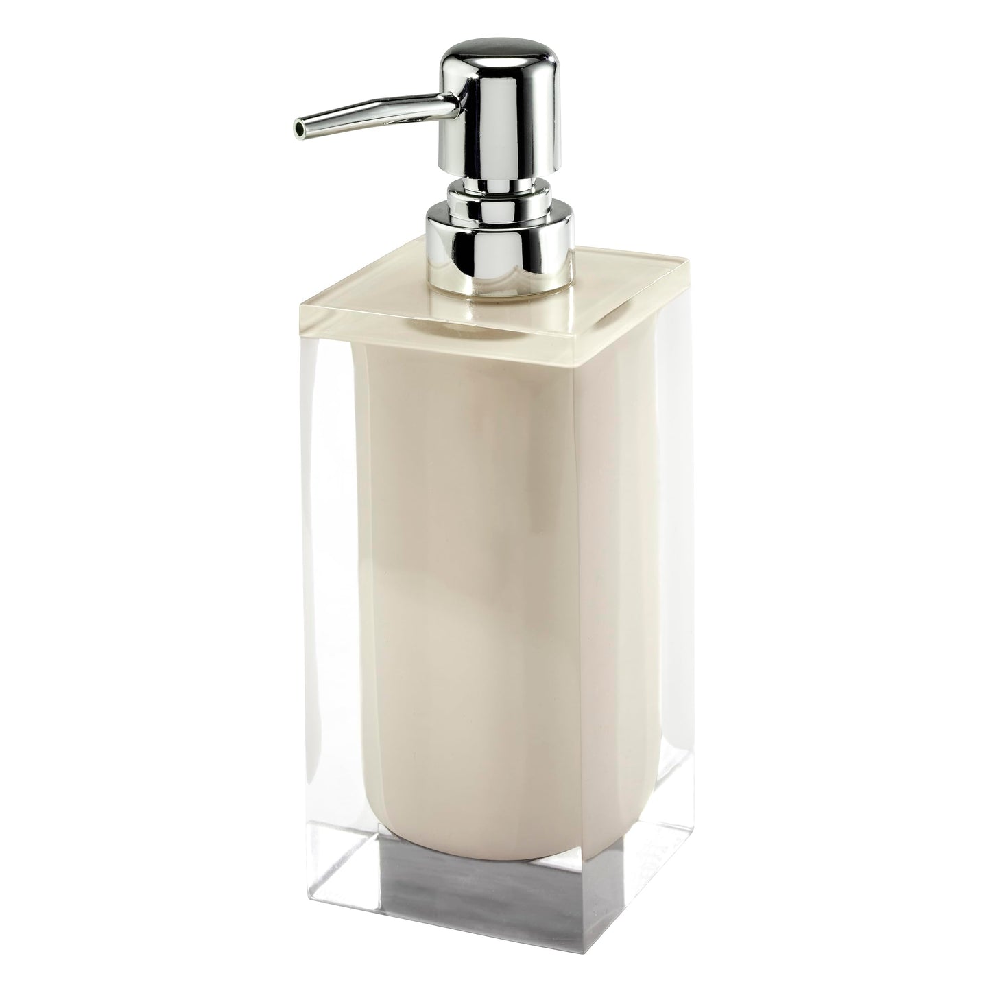 Izod – Lotion Pump, Hand-Painted Resin with Silver-Tone Pump, Soap or Lotion Dispenser for Bathroom, Kitchen or Vanity (Marina)