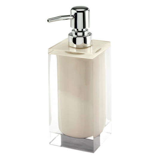 Izod – Lotion Pump, Hand-Painted Resin with Silver-Tone Pump, Soap or Lotion Dispenser for Bathroom, Kitchen or Vanity (Marina)