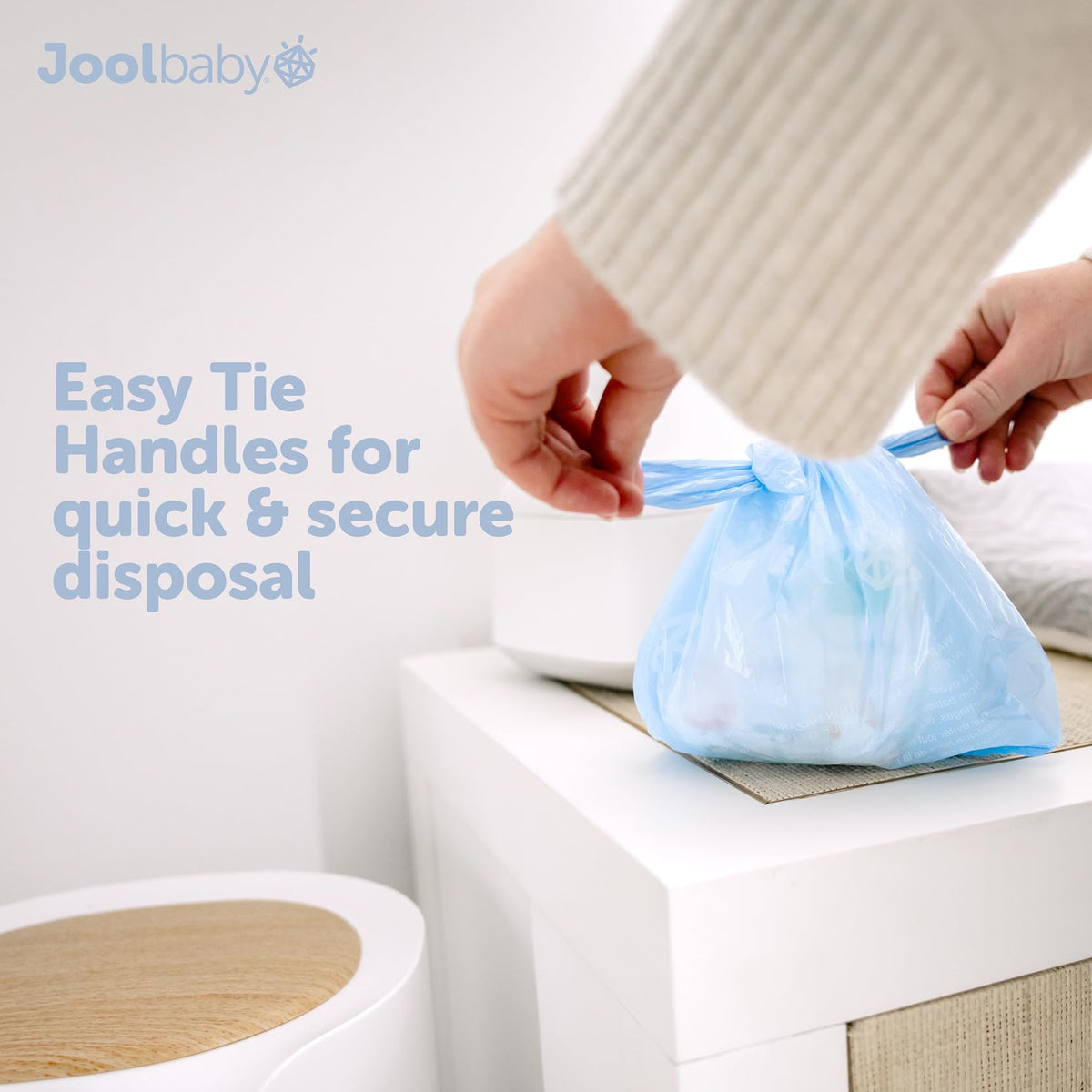 Jool Baby Diaper Disposable Bags (225 Count) - Lavender-Scented, Easy to Tie – Great for At Home & On the Go