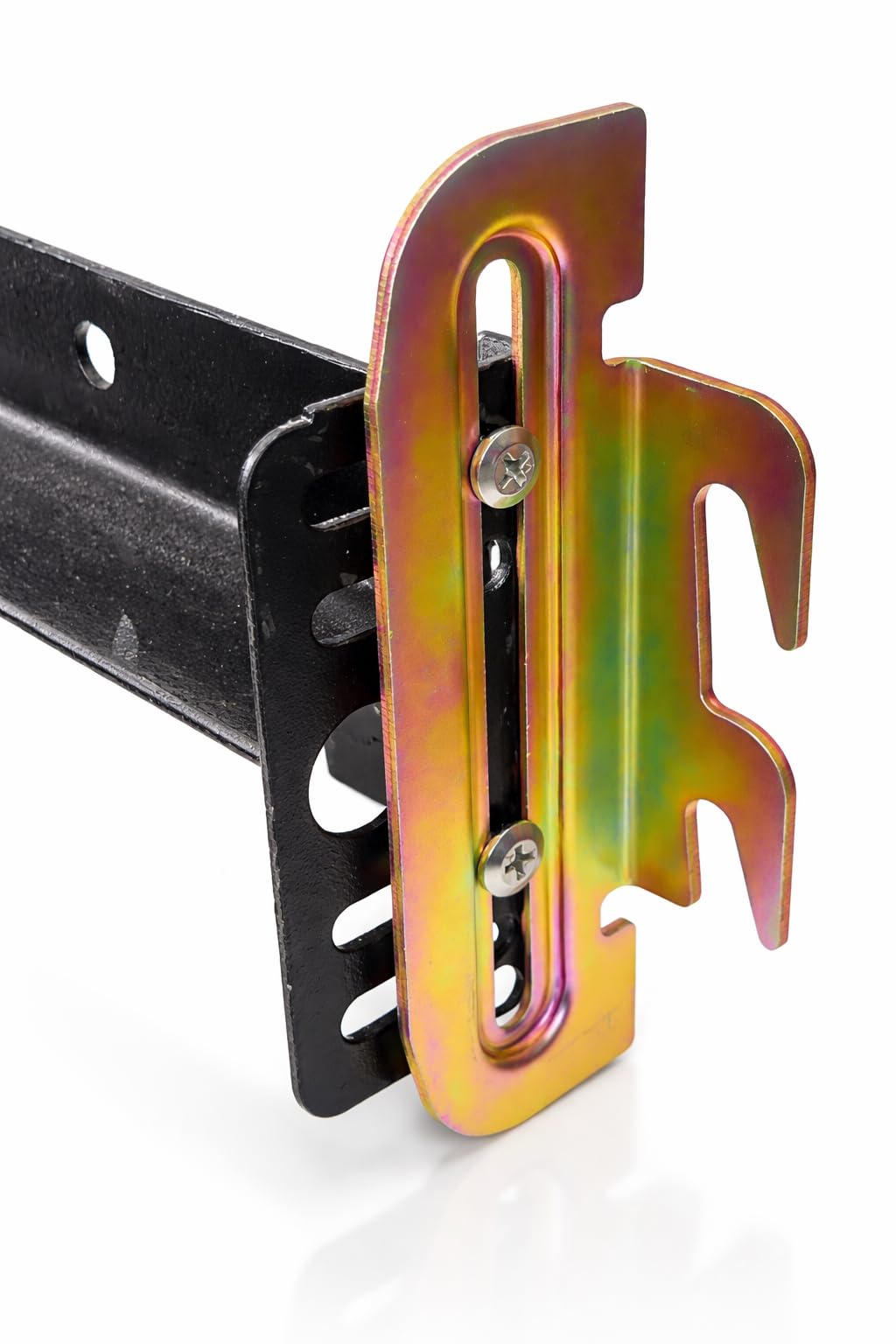 Tech Team #00744 Head and Foot Board Hook Set, Attach a Headboard and Footboard to a Metal Bed Frame, Set of 4, Hardware Included