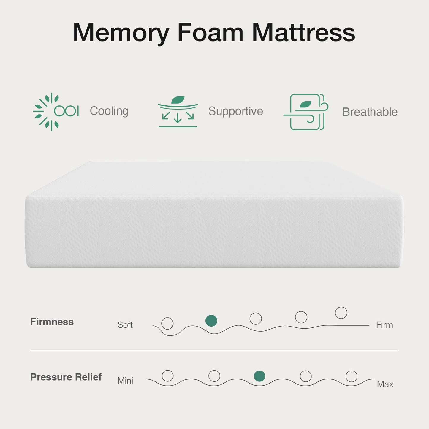 Novilla California King Mattress, 14 inch Cal King Mattress in a Box, Gel Memory Foam Mattresses for Cooling Night Sleep, Comfort Support,CertiPUR-US Certified