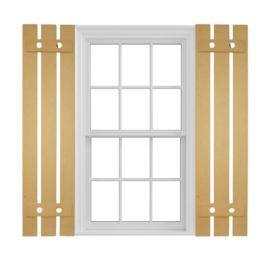 The Bahia | Exterior Window Shutters | Board and Batten Style | Made in the USA with Extra Durable Extira Material