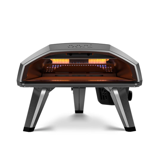 Ooni Koda 2 Propane Gas Pizza Oven – 14" Gas Powered Outdoor Oven with 28 mBar Regulator and Gas Hose, Gas Powered Portable Pizza Oven - Foundry Black