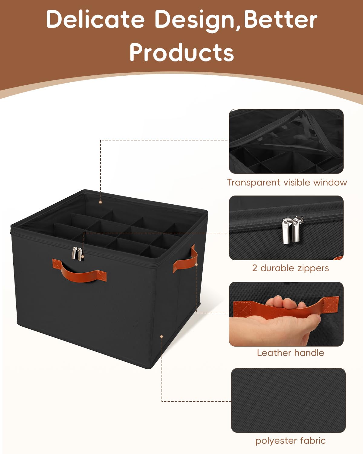 2 Pack Shoe Storage Organizer with Clear Lid for Closet Entryway ,Black