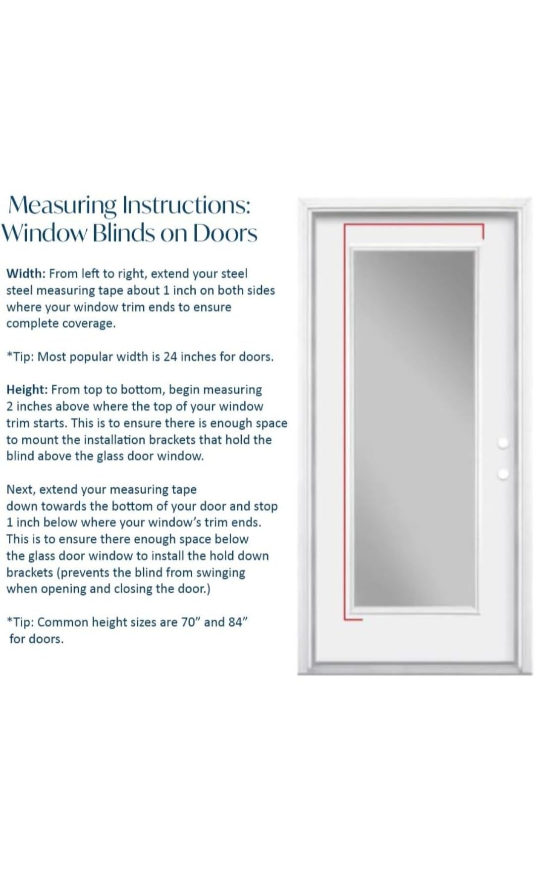 Blinds House Solution, Custom Made 2 Inch Faux Wood Cordless Horizontal Window Blinds for Doors, Ghost White/Snow White, Outside Mount, (26" W x 70" L)