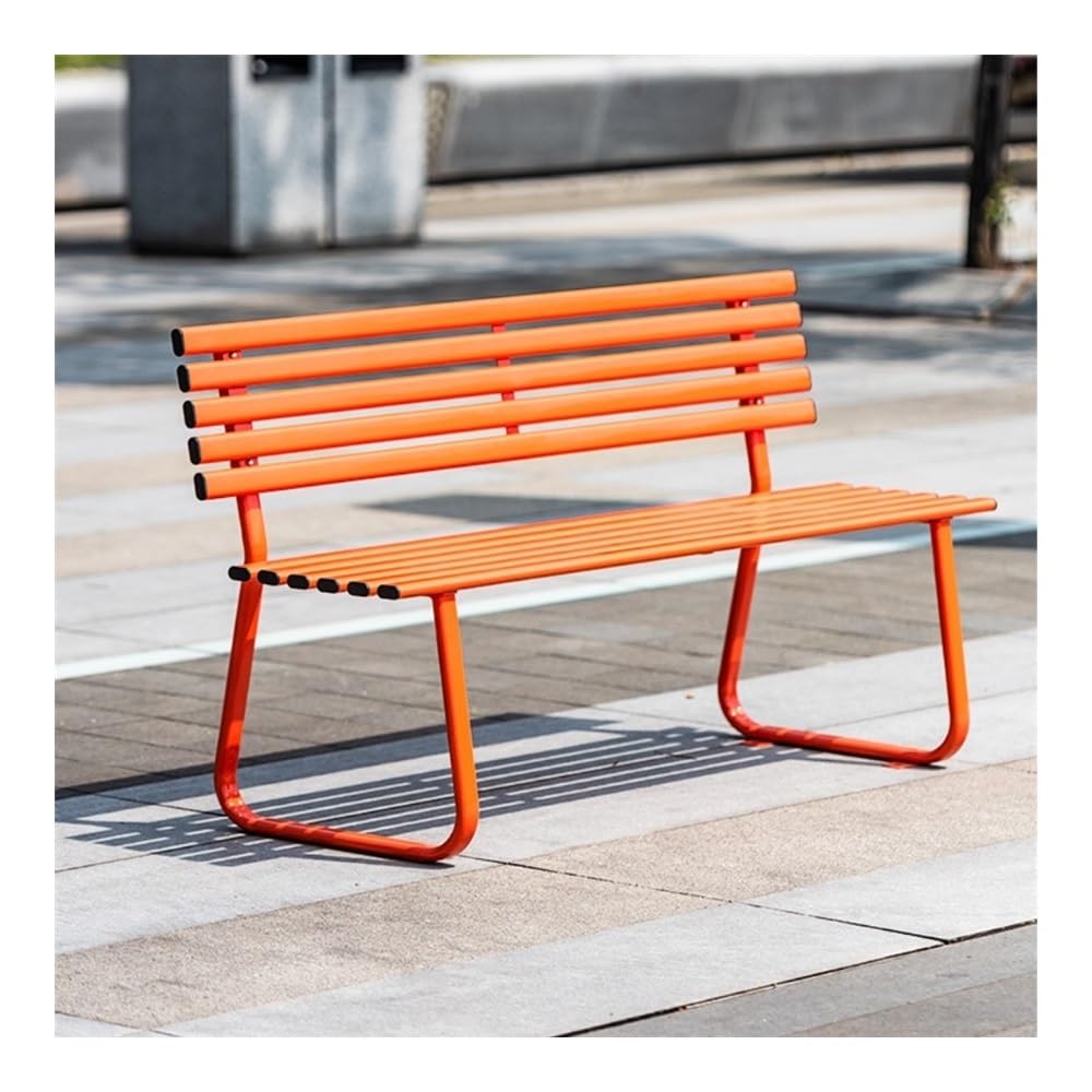 WOAITIANTIAN Outdoor Bench, Outdoor Bench Park Chair Double Patio Leisure Seating Patio Bench(Pink,Medium)