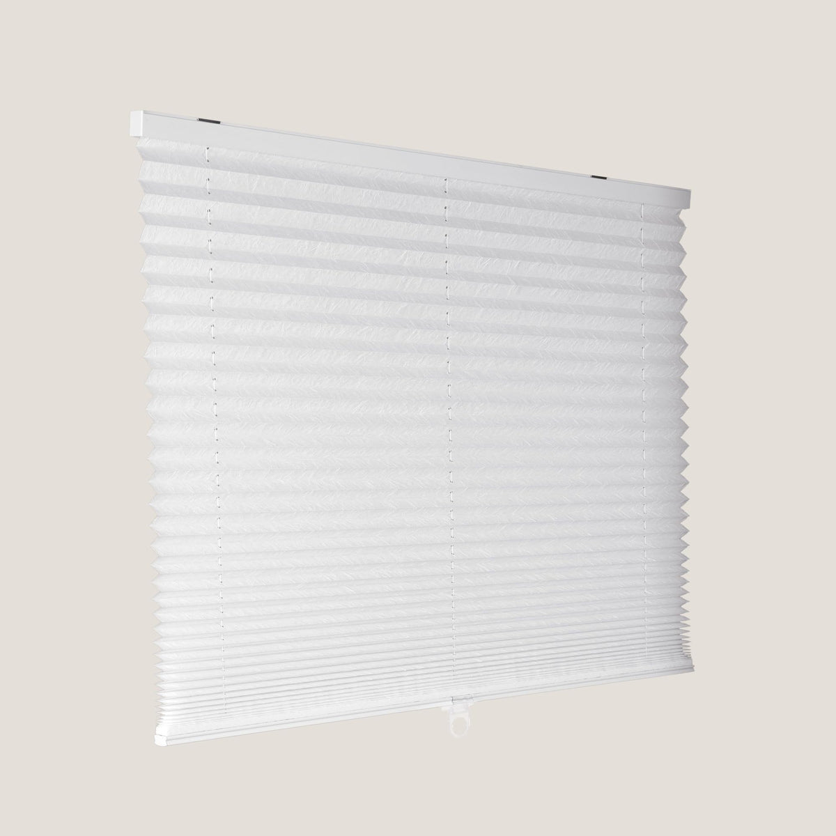 Calyx Interiors Pleated Fabric Window Shades, 32" W x 60" H, White