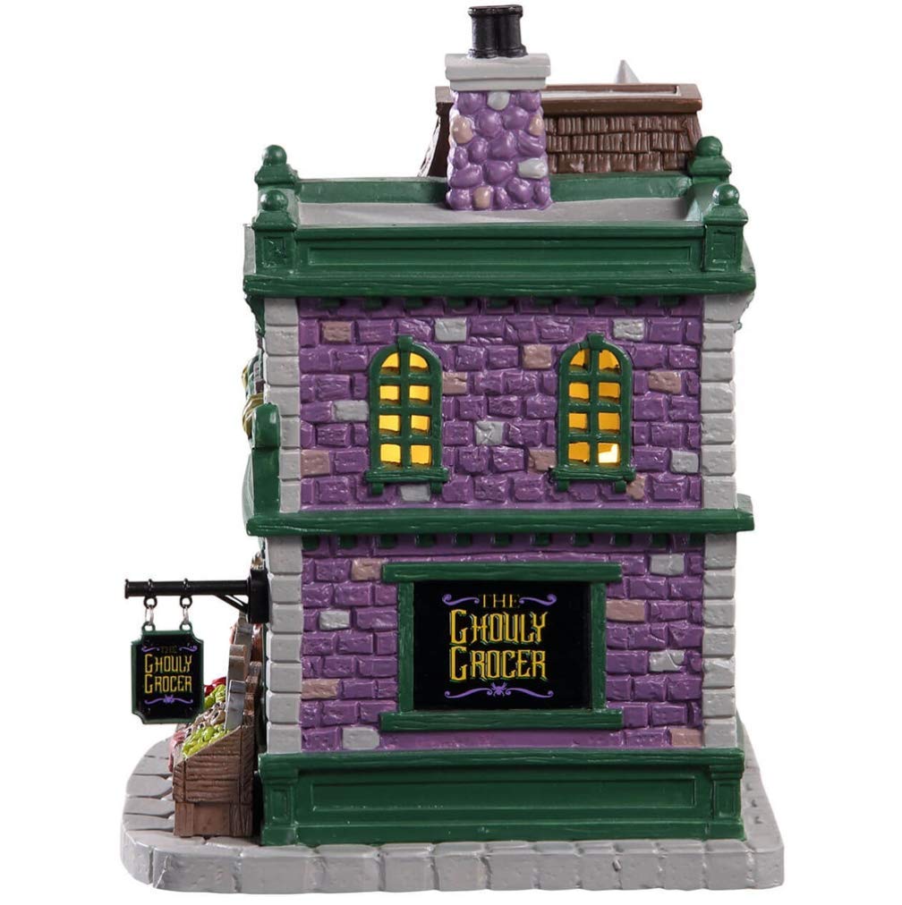 Lemax Ghouly Grocer Lighted Building, #95458 for Halloween Village Display