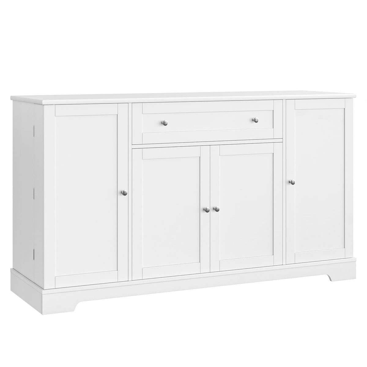HITHOS 54" W Kitchen Buffet Cabinet with Storage, Coffee Bar Cabinet, White