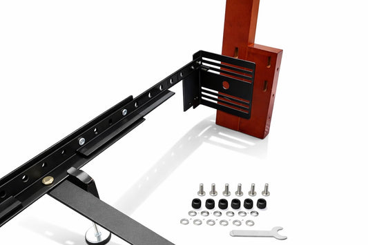 Tech Team #928 Extra-Long Universal Footboard/Headboard Extension Bracket Kit – Heavy-Duty Steel, Oversized Mounting Plates for King/Queen/Full Metal Bed Frames