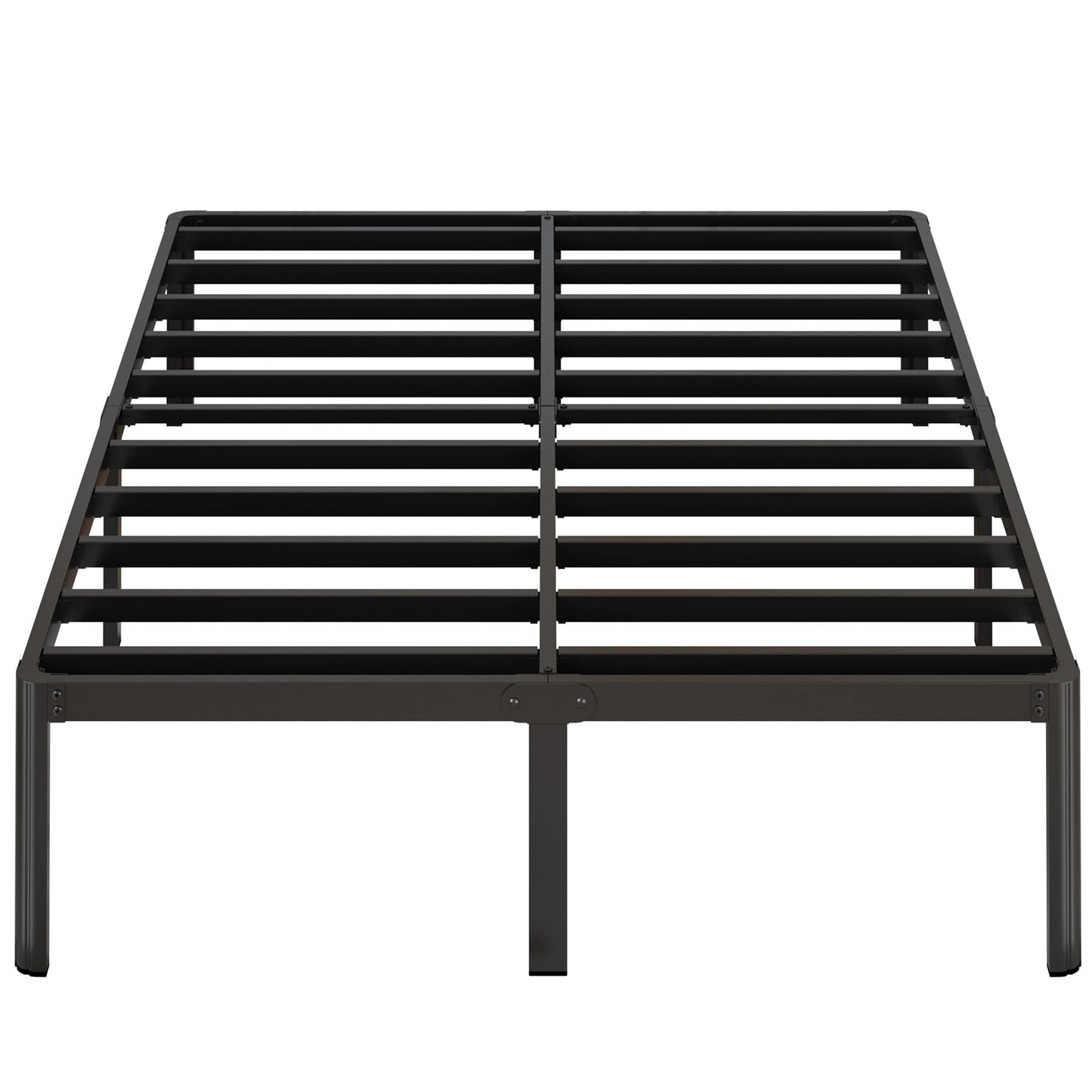 Yicensen 14 Inch Full XL Bed Frame No Box Spring Needed Heavy Duty Metal Full XL Platform Bed Frame with Rounded Corner Legs, Easy Assembly, Noise Free, Black
