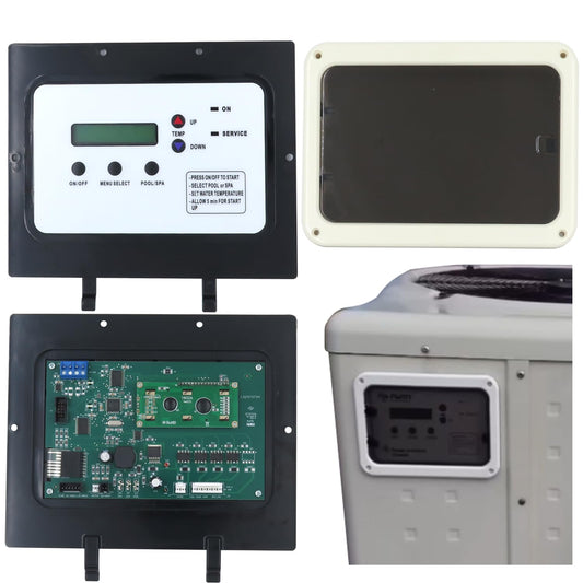 Chanyuting 472734 Auto Heat Control Board Assembly Replacement for Pentair Pool and Spa Heat Pump and Display Shade Sun Shield Cover for Pool Heat Pump Control Panel, Easy Install