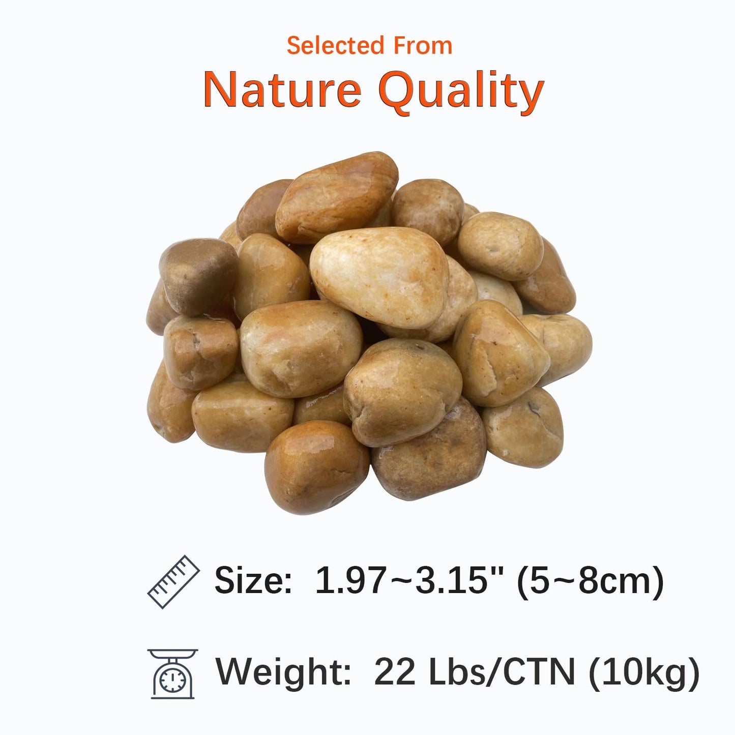 Lestar Sauna Stone, Nature Pebbles Sauna Rocks for Stove and Heaters, 22 lbs Sauna Stones Sauna Accessories