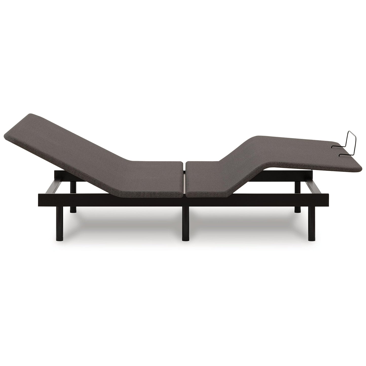 Signature Design by Ashley Head/Foot Model - Good Traditional California King Adjustable Head & Foot Base with USB Ports and Remote Control, Charcoal
