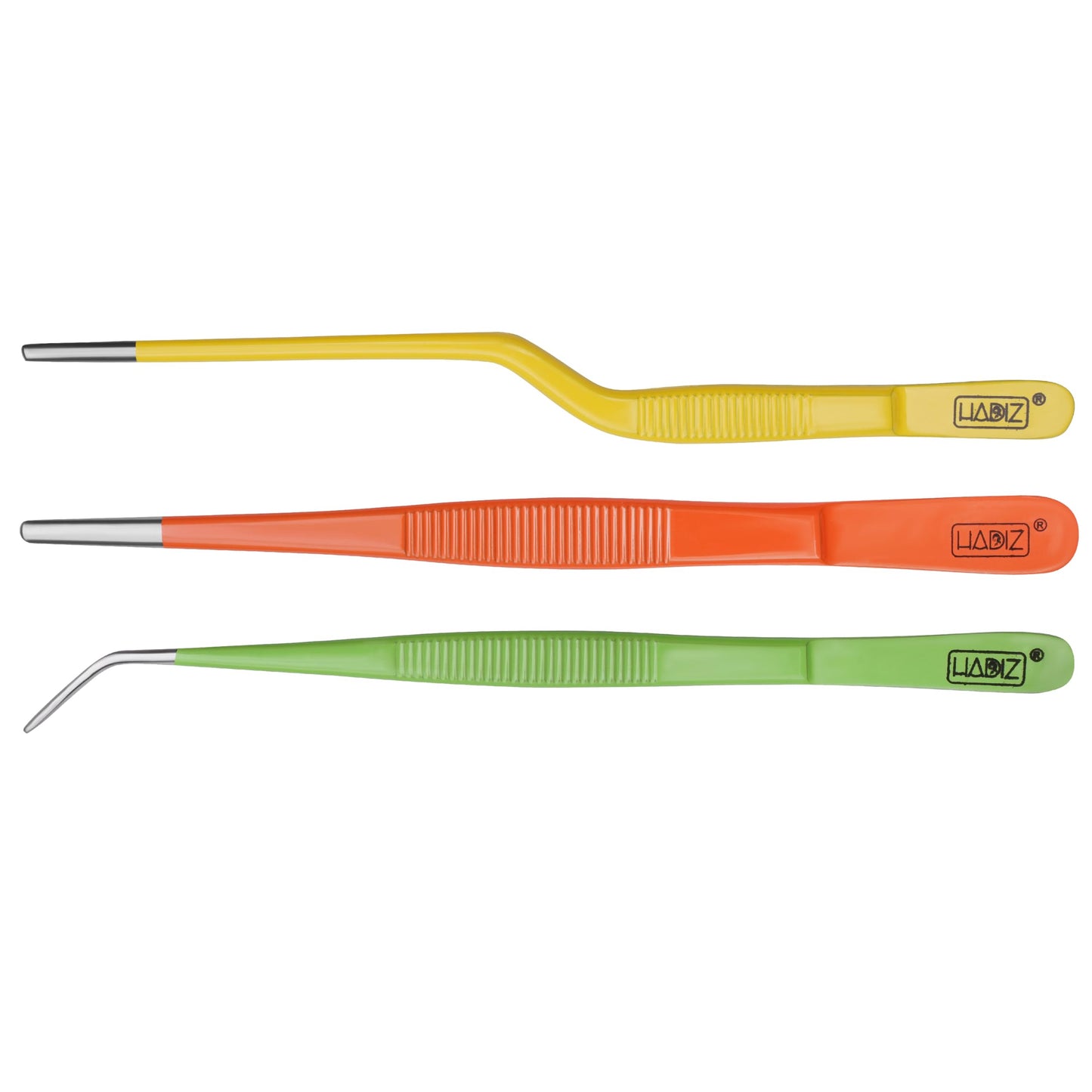 HADIZ Garden Tweezers set of 3,15cm Size Stainless Steel for Succulents & Cactus Plant Care and Maintenance Multi Purpose Tools