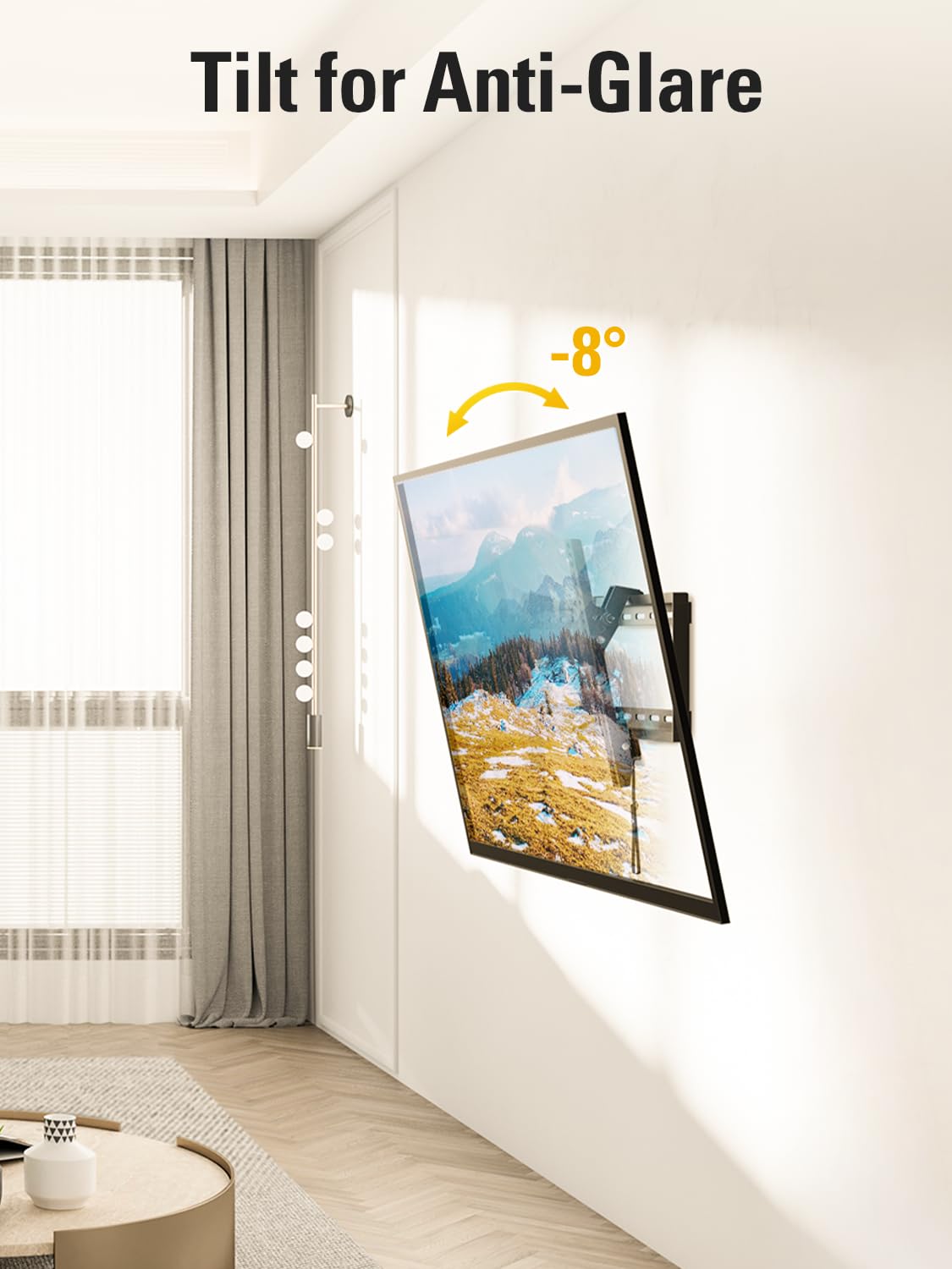 Mounting Dream Tilting TV Wall Mount for Most 37-90 Inch TVs up to 132lbs
