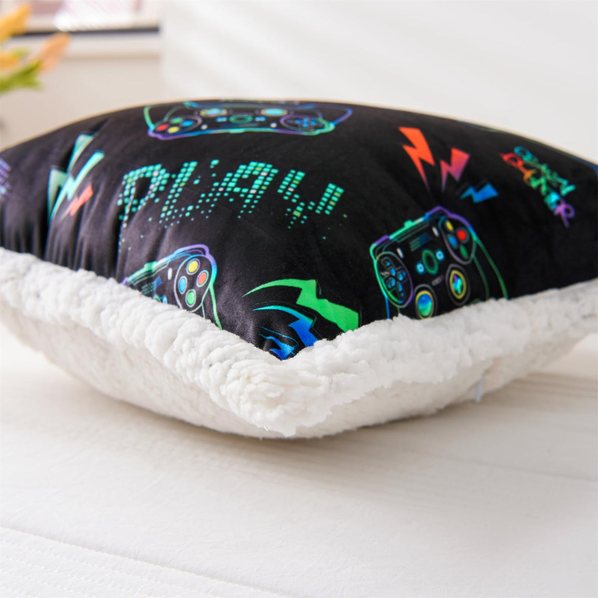 A Nice Night 17" Kids Bed Wedge Reaing Pillows with Arms for Sitting