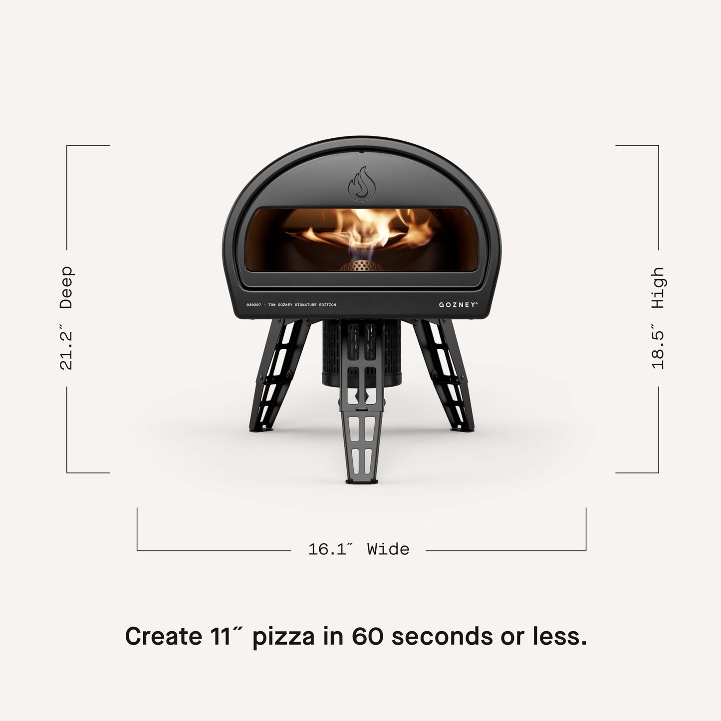 Gozney Roccbox Outdoor Pizza Oven, Black, Portable, Gas & Wood Fired, Restaurant-Grade