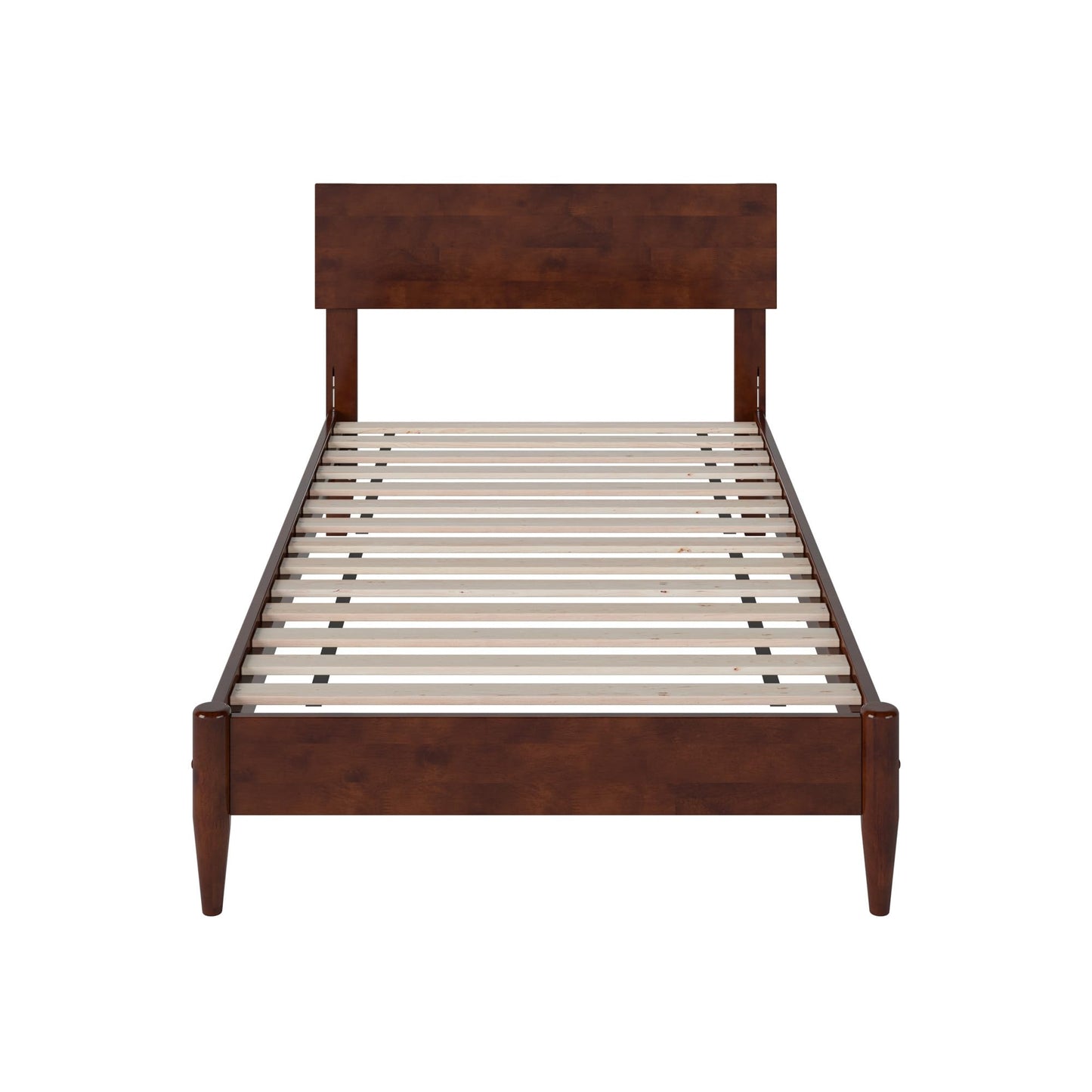 AFI, Aria Twin XL Solid Wood Modern Low Profile Platform Bed, Walnut