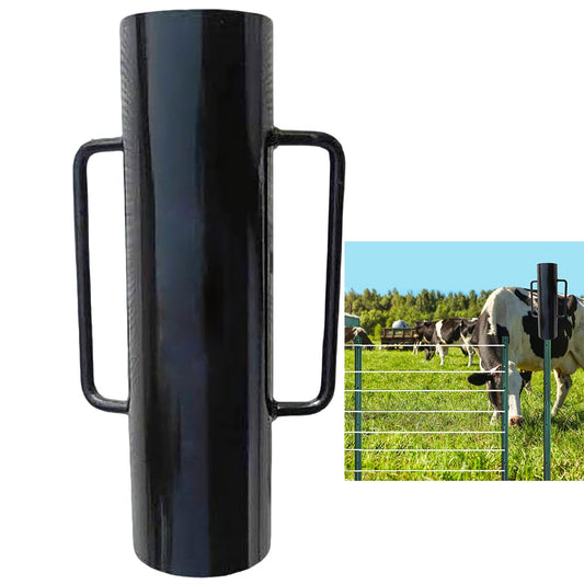 Focefec 34LB T Post Driver, Fence Post Driver with Handles, Heavy Duty T Pole Driver Metal Fence Post Hole Digger, Hand Post Rammer, Wooden Post, Sign Pole