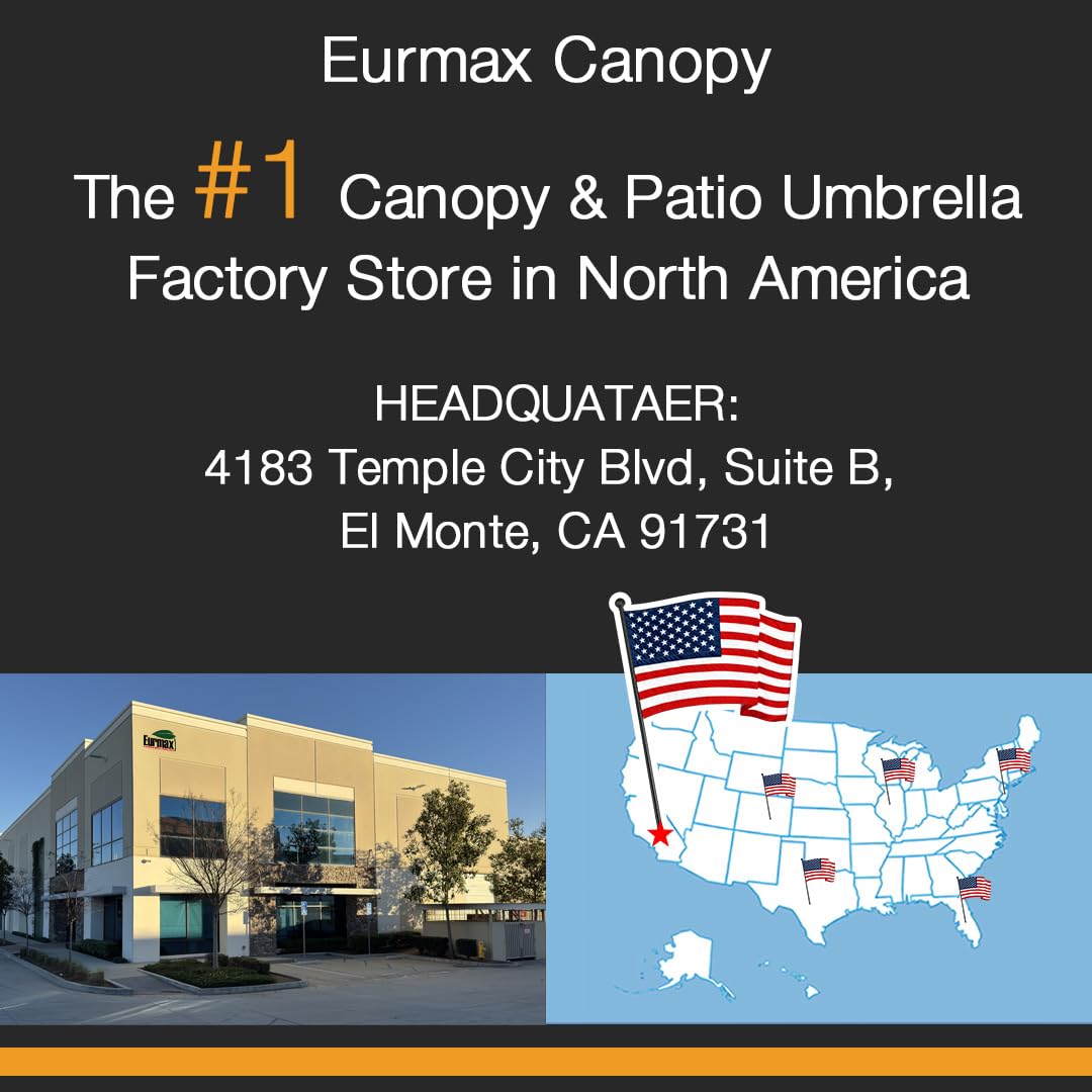 Eurmax USA 4-Pack 150LBS Capacity Universal Canopy Weight Bags,Heavy Duty Windproof Sandbags with All-Around Wrap Design,Ultimate Stability for Pop Up Tent,Shelter in High Winds(Sand Not Included)