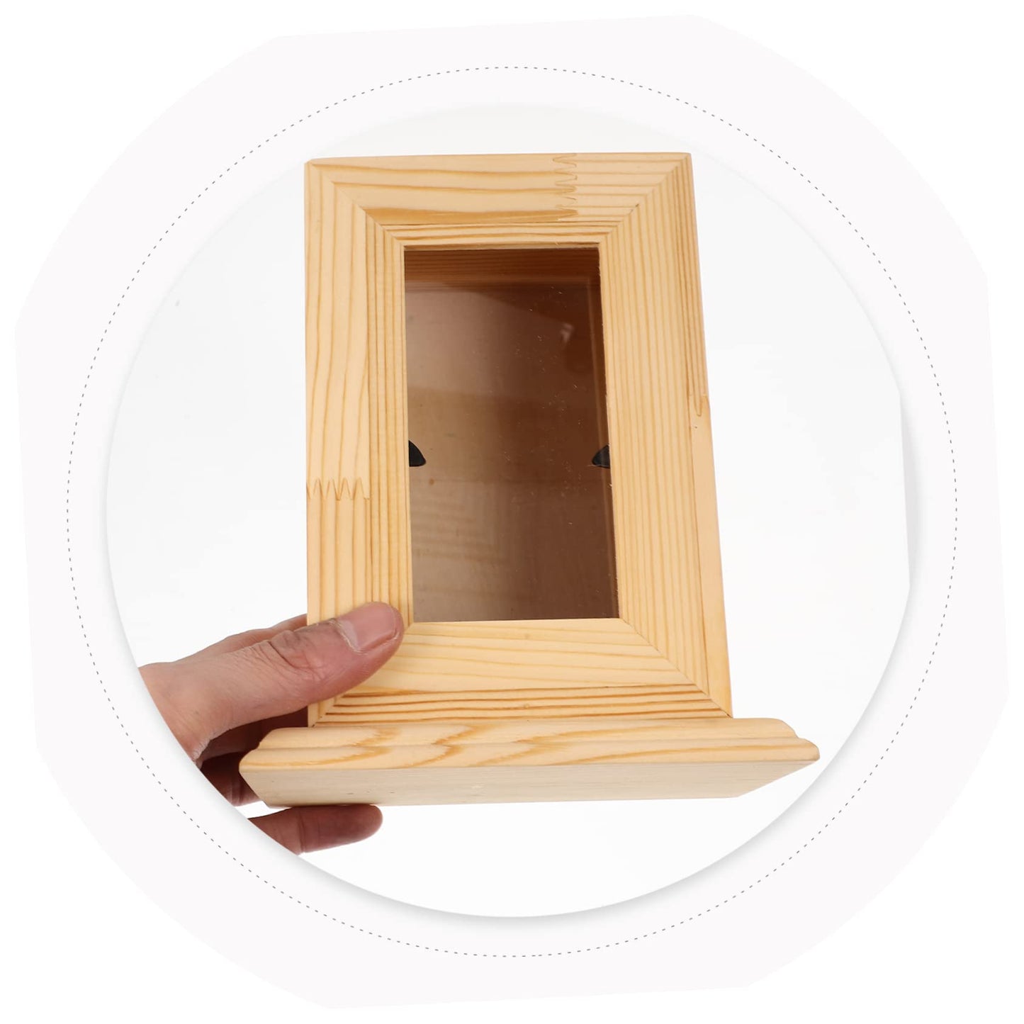 BESPORTBLE Cat Cremation Ashes Memorial Urn Wooden Pet Ash Container Photo Frame Portable Design for Remembrance and Healing