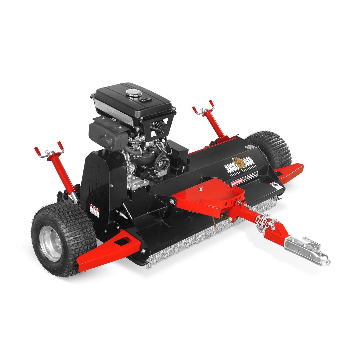 MechMaxx 55" Tow-Behind ATV Offset Flail Mower, ZONSEN 23HP 679cc E-Start Gas Engine Powered; 0.4-2.5in Adjustable Mowing Height, ATV140