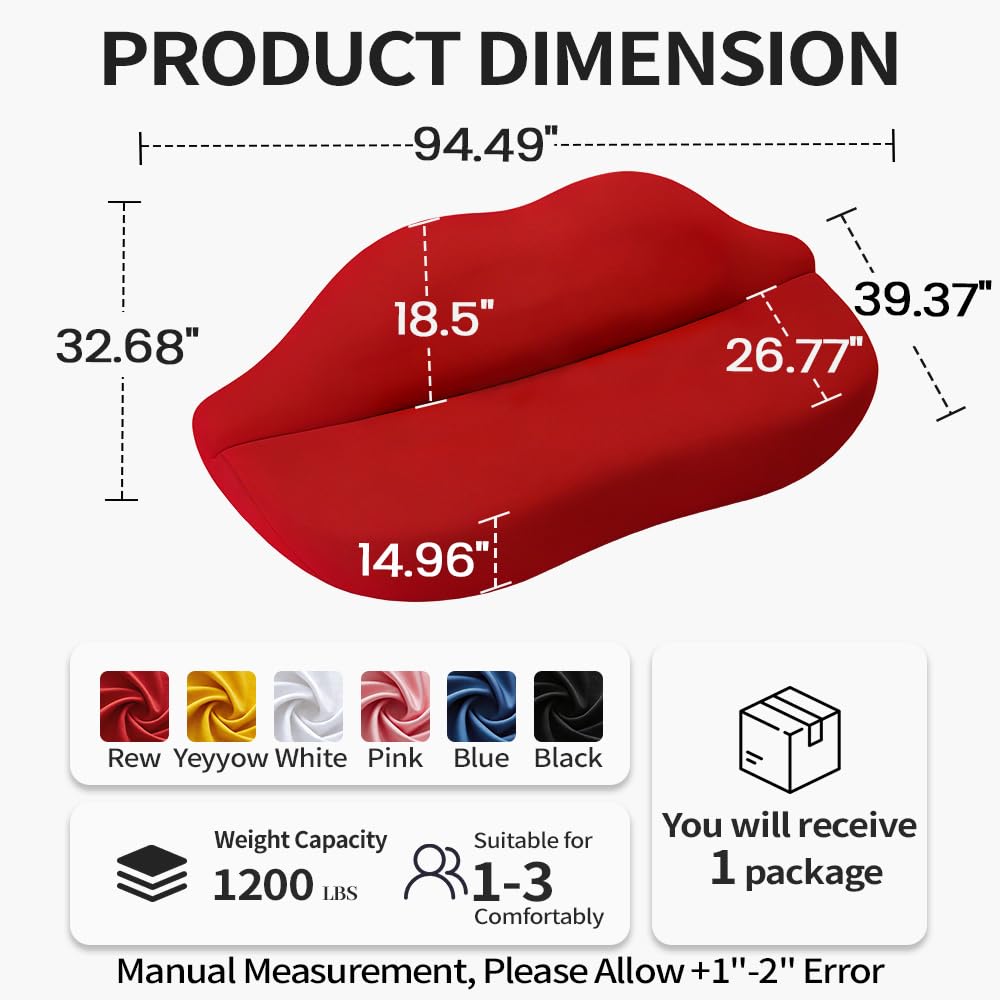 woqijia Red Lip Sofa Beauty Salon Clothing Store Rest Area Reception Alien Internet Celebrity Creative Designer Internet Celebrity Couch Architect Settee Living Room