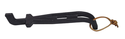 DELSbbq Cast Iron Barbecue Universal Grill Grid Lifter, 8 inch Long hot Surfaces handling Lifter Gripper for Most Charcoal Grills and Gas Grills