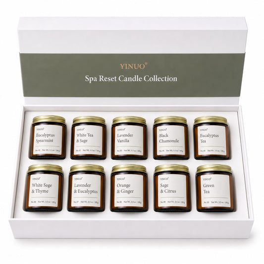 Scented Candles Gift Set for Women, 10 Pack Soy Spa Candles Bithday Gifts