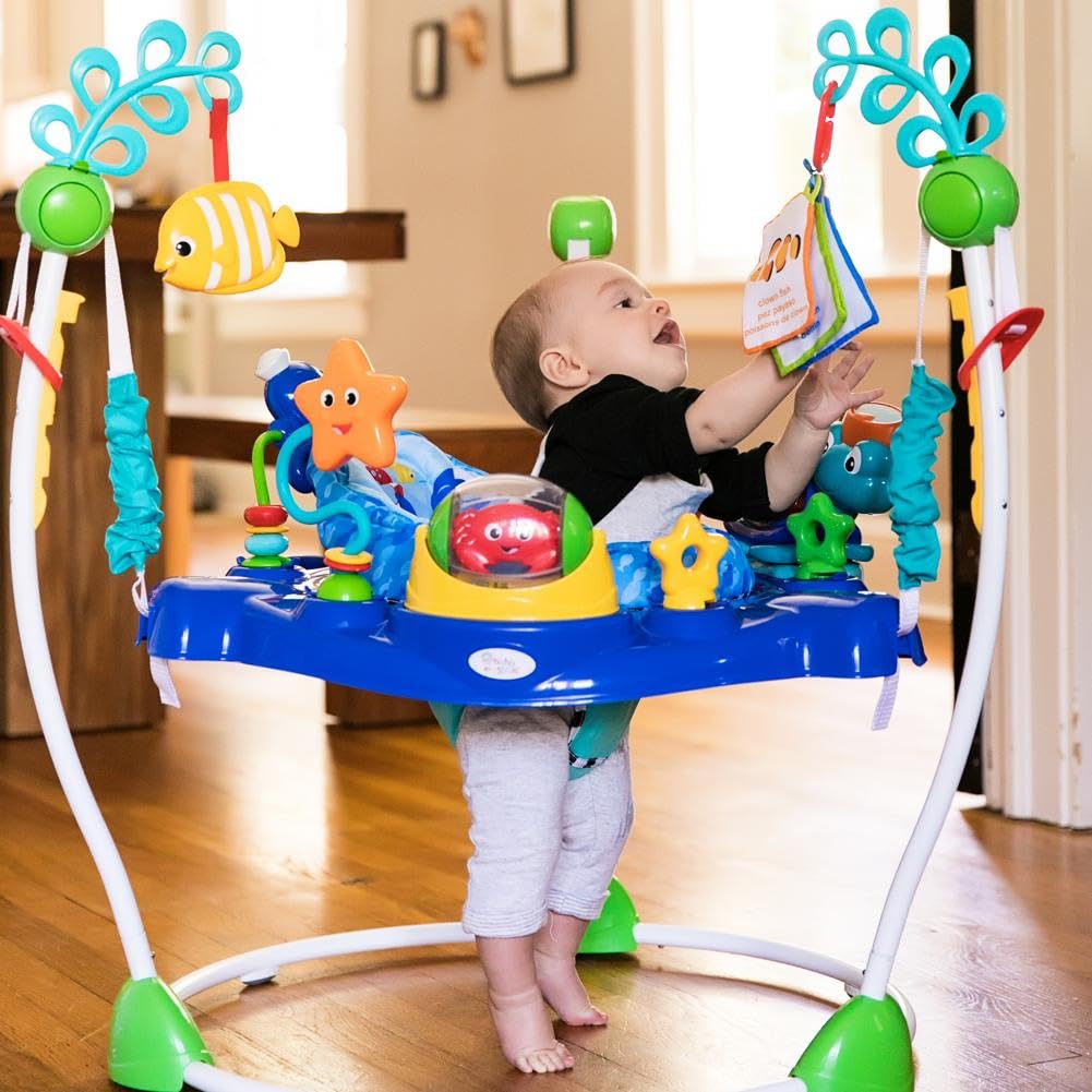 Baby Einstein Neptune's Ocean Discovery Activity Baby Jumper Activity Center, Ages 6 Months +, Max Weight 25 lbs., Unisex