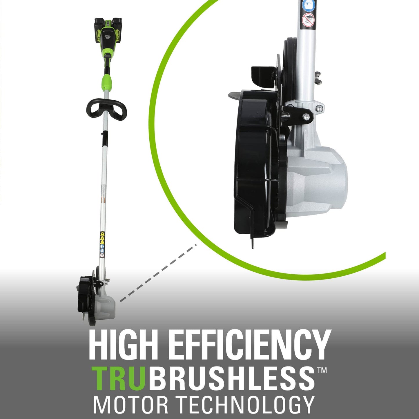 Greenworks 48V (24V x 2) 8-Inch Brushless Cordless Edger, (2) 4Ah Batteries & 4A Dual Port Fast Charger for Sidewalk Driveway Lawn Edging